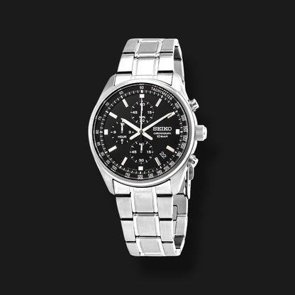 SEIKO CHRONOGRAPH BLACK DIAL 41mm