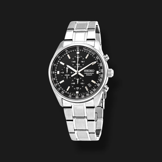 SEIKO CHRONOGRAPH BLACK DIAL 41mm