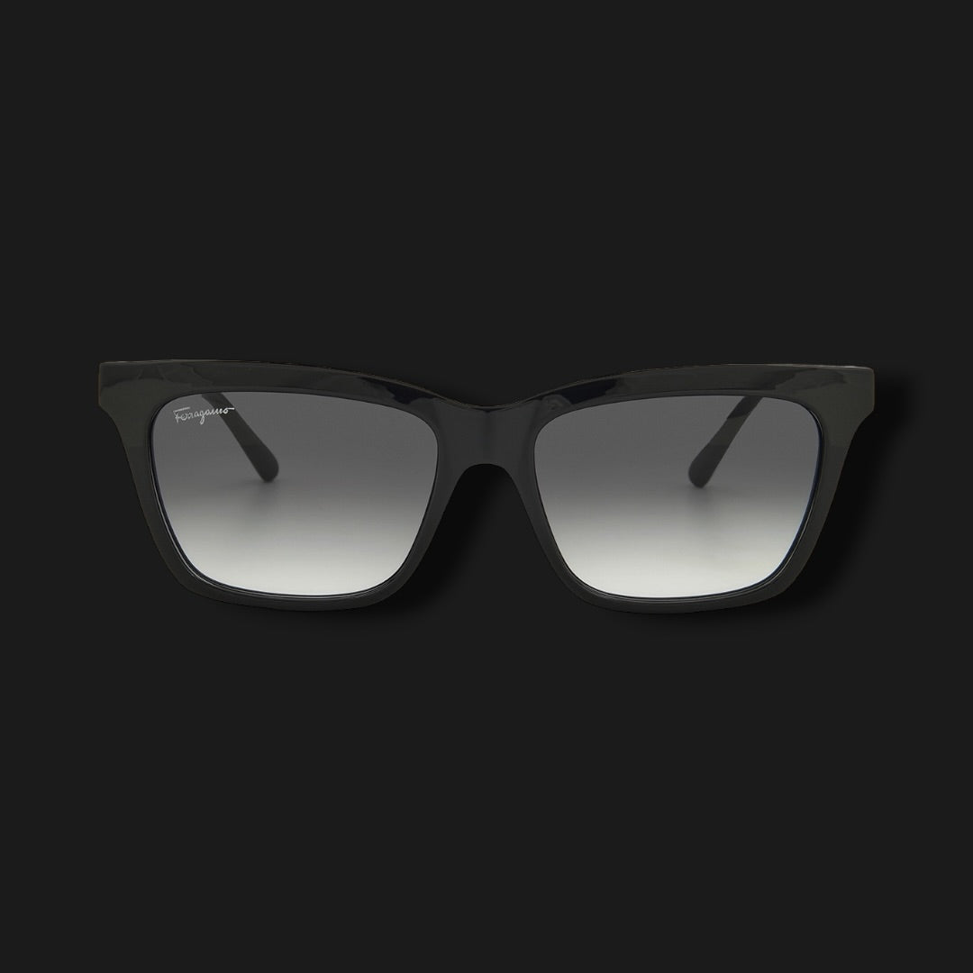 FERRAGAMO GREY GRADIENT RECTANGULAR