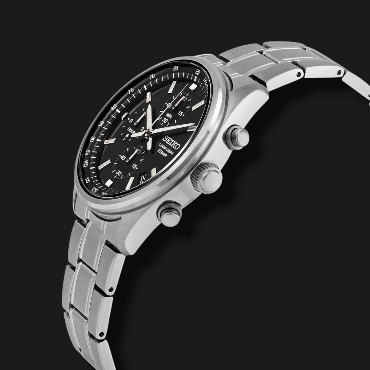 SEIKO CHRONOGRAPH BLACK DIAL 41mm