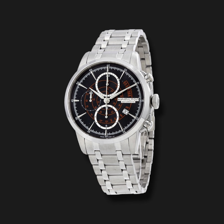 HAMILTON RAILROAD BLACK DIAL 44mm