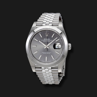 ROLEX DATEJUST 41 RHODIUM DIAL JUBILEE 41mm
