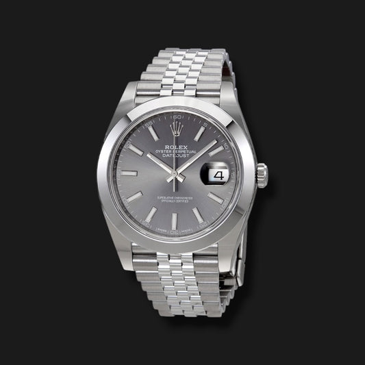 ROLEX DATEJUST 41 RHODIUM DIAL JUBILEE 41mm