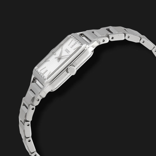 SEIKO ESSENTIALS QUARTZ WHITE DIAL 26mm