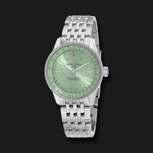 BREITLING NAVITIMER AUTOMATIC GREEN DIAL 35mm (Preventa)
