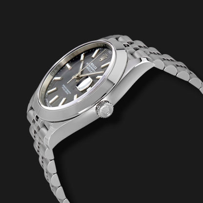 ROLEX DATEJUST 41 RHODIUM DIAL JUBILEE 41mm