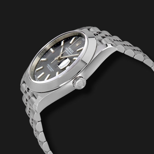 ROLEX DATEJUST 41 RHODIUM DIAL JUBILEE 41mm