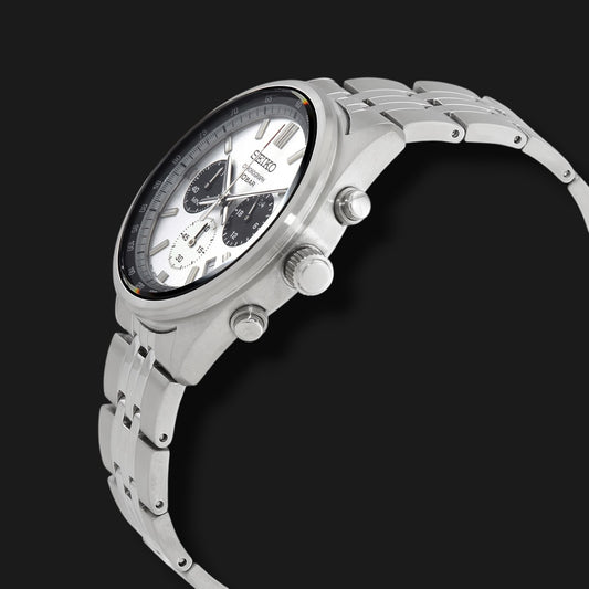 SEIKO CHRONOGRAPH SILVER DIAL 41.5mm