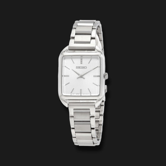 SEIKO ESSENTIALS QUARTZ WHITE DIAL 26mm