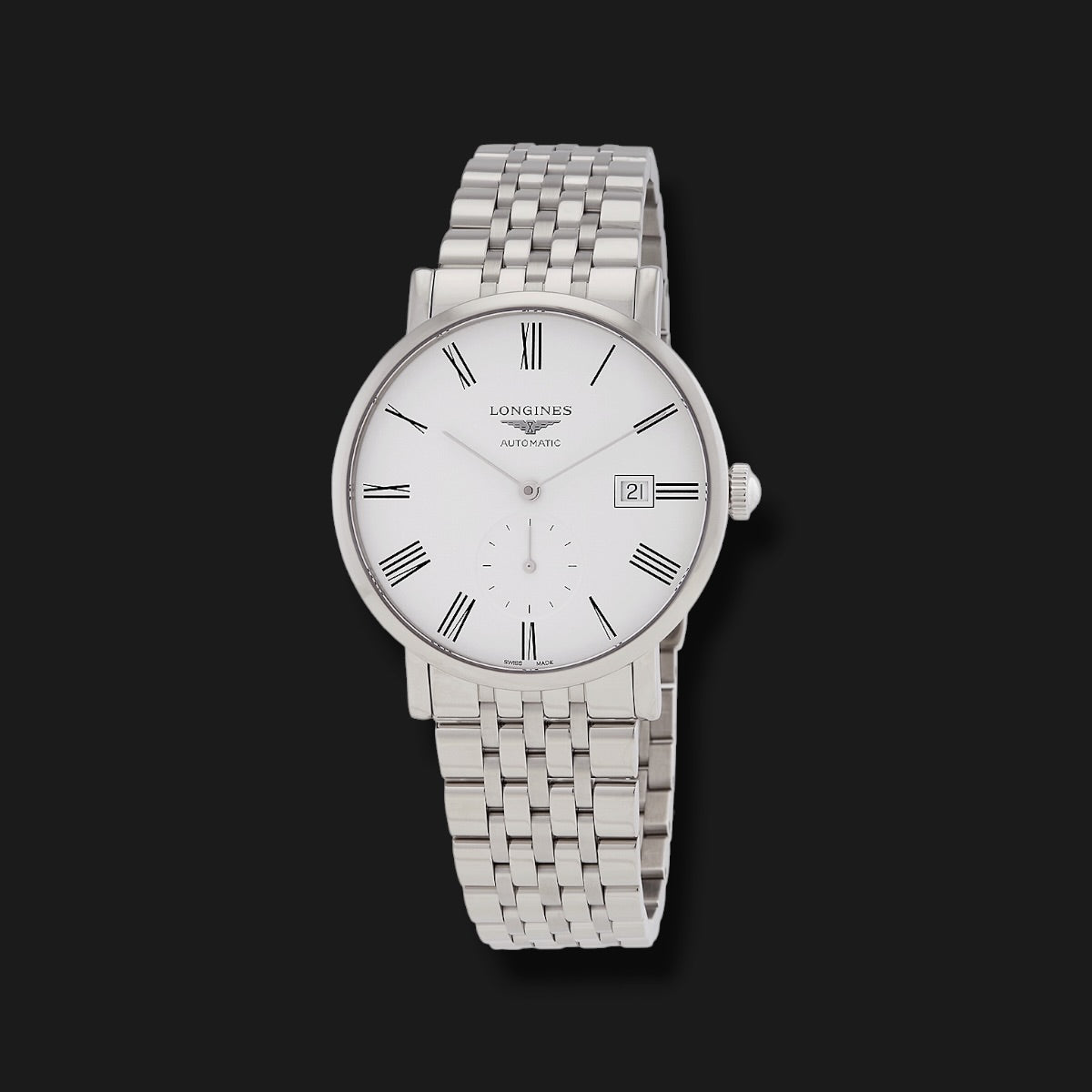 LONGINES ELEGANT WHITE DIAL 39mm